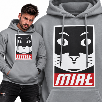 BLUZA Z KAPTUREM MIAŁ
